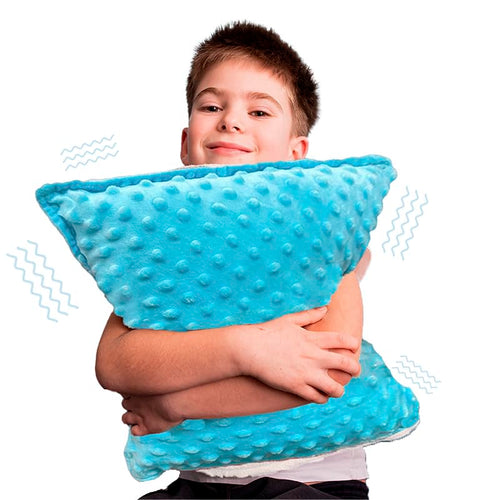 Bright Autism Hugger Pillow for Sensory Needs- Calming Vibrating Pillow for Kids. Therapy Relaxing Tool That Helps Children to Soothe Stress or Anxiety. The Perfect Sleep aid for a Sensory Room.